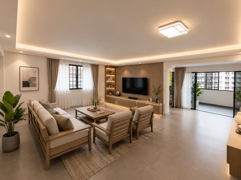 436 Choa Chu Kang Avenue 4, 436 Choa Chu Kang Avenue 4, Dairy Farm / Bukit Panjang / Choa Chu Kang, 4 Bedrooms, 1,593 sqft, HDB Flat For Sale, by Derek Tan, 500200547 - Living Room - PropertyGuru.com.sg