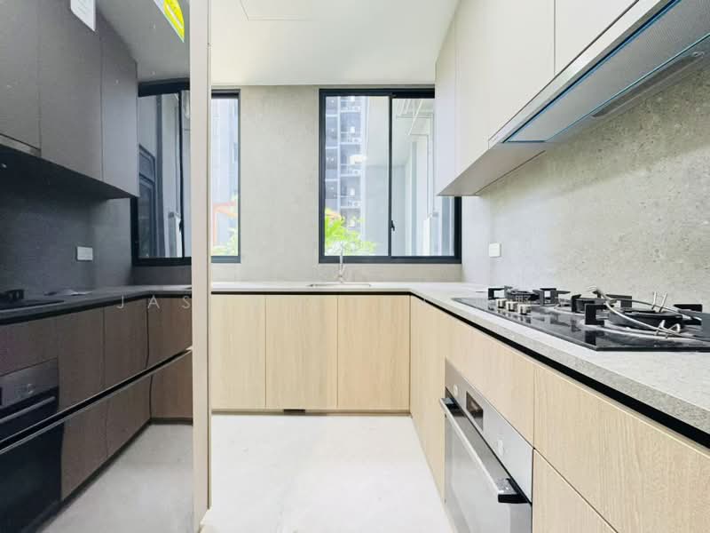 KI Residences At Brookvale, 2 Brookvale Drive, 3 Bedrooms, 980 sqft, Condominium For Rent, by Jason Chen 陈野文, 500200586 - Kitchen - PropertyGuru.com.sg