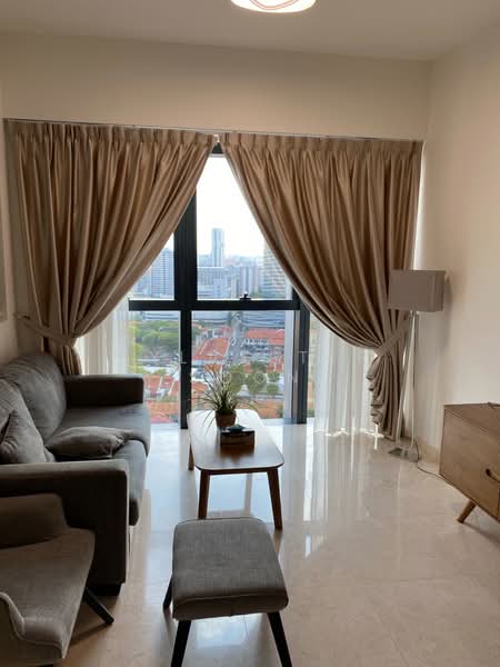 DUO Residences, 1 Fraser Street, 1 Bedroom, 646 sqft, Apartment For Rent, by Sylvester Soon, 500200659 - Living Room - PropertyGuru.com.sg