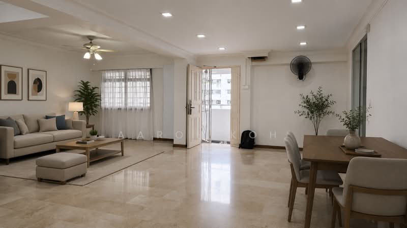 578 Hougang Avenue 4, 578 Hougang Avenue 4, 3 Bedrooms, 1,507 sqft, HDB Flat For Sale, by Aaron Koh, 500200679 - Living Room - PropertyGuru.com.sg