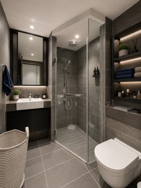 Affinity At Serangoon, 30 Serangoon North Avenue 1, Hougang / Punggol / Sengkang, 2 Bedrooms, 732 sqft, Condominium For Sale, by VINCENT LYE, 500200874 - Bathroom - PropertyGuru.com.sg