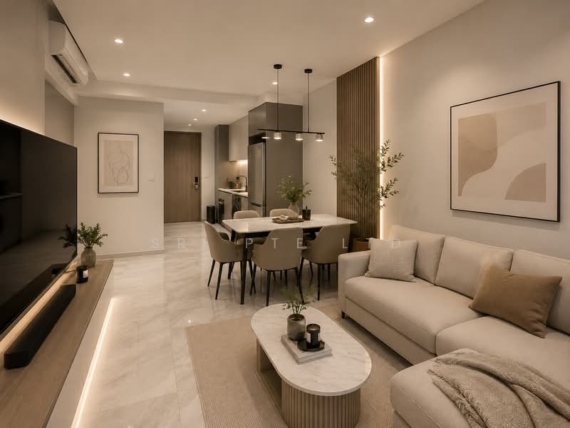 Affinity At Serangoon, 30 Serangoon North Avenue 1, Hougang / Punggol / Sengkang, 2 Bedrooms, 732 sqft, Condominium For Sale, by VINCENT LYE, 500200874 - Living Room - PropertyGuru.com.sg