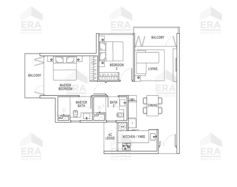 Pollen & Bleu, 15 Farrer Drive, 2 Bedrooms, 893 sqft, Condominium For Sale, by Zachar Oh, 500200946 - PropertyGuru.com.sg