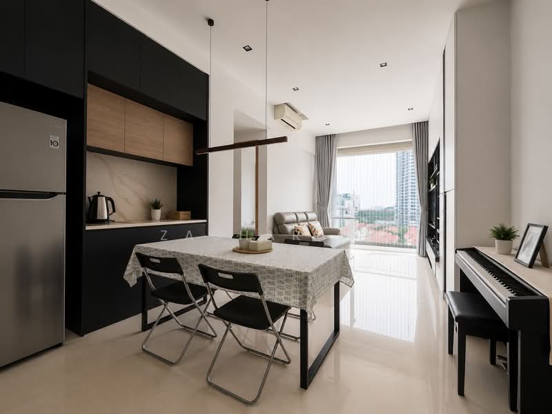 Pollen & Bleu, 15 Farrer Drive, 2 Bedrooms, 893 sqft, Condominium For Sale, by Zachar Oh, 500200946 - Living Room - PropertyGuru.com.sg