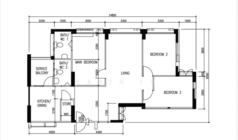 59A Geylang Bahru, 59A Geylang Bahru, 3 Bedrooms, 1,076 sqft, HDB Flat For Sale, by Karen Su, 500200947 - PropertyGuru.com.sg
