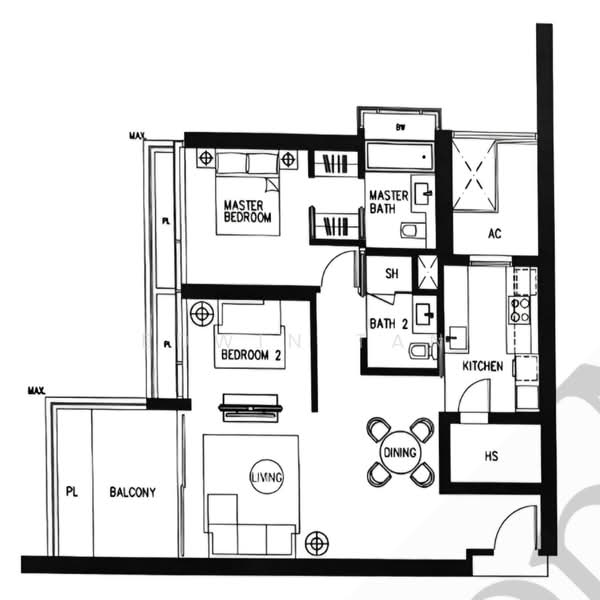 Concourse Skyline, 296 Beach Road, 2 Bedrooms, 1,152 sqft, Condominium For Sale, by Edwin Tan, 500201130 - PropertyGuru.com.sg