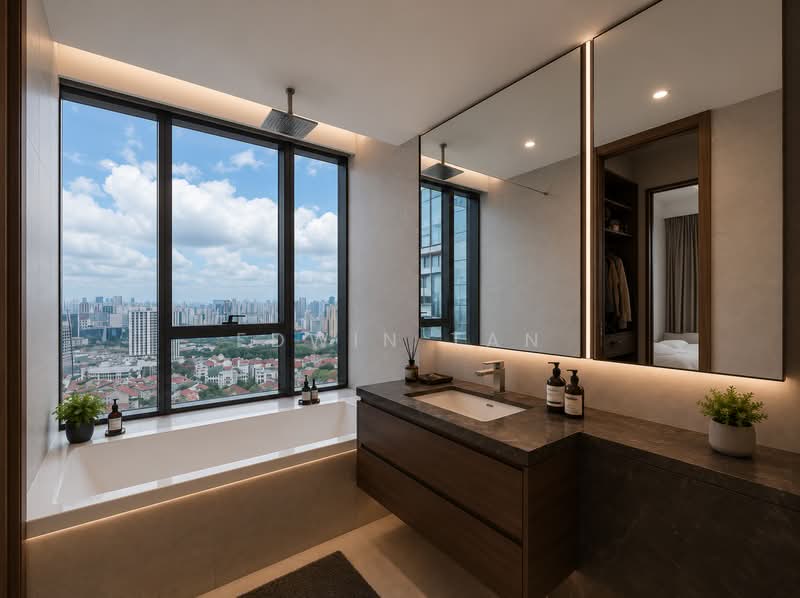 Concourse Skyline, 296 Beach Road, 2 Bedrooms, 1,152 sqft, Condominium For Sale, by Edwin Tan, 500201130 - Bathroom - PropertyGuru.com.sg