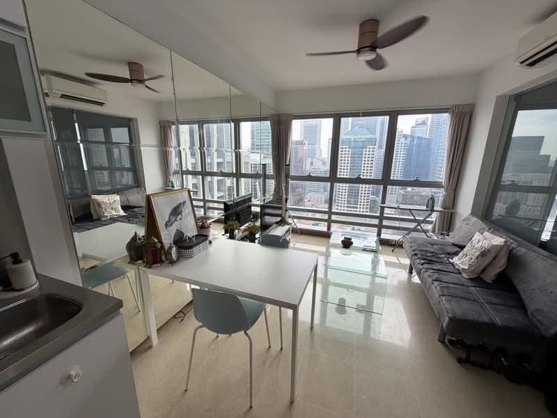 The Clift, 21 McCallum Street, 1 Bedroom, 506 sqft, Apartment For Rent, by Ben XIA 夏天鹏, 500201183 - Living Room - PropertyGuru.com.sg