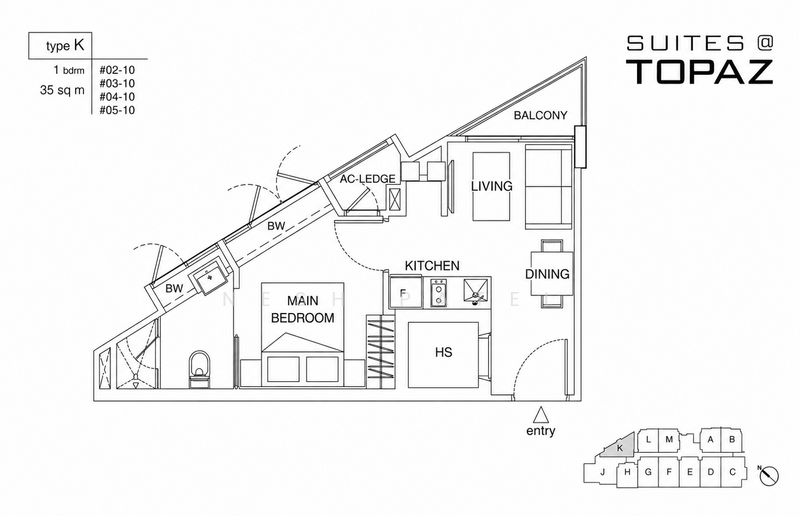 Suites @ Topaz, 3 Topaz Road, 1 Bedroom, 377 sqft, Condominium For Sale, by Nesh Patel, 500201190 - PropertyGuru.com.sg