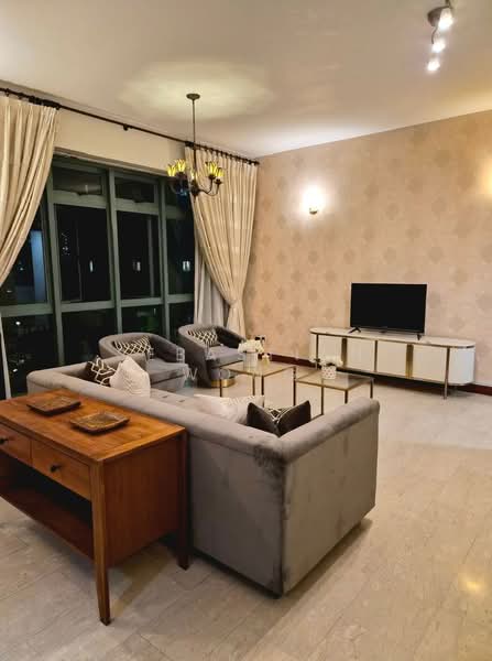 Merawoods, , 3 Bedrooms, 1,350 sqft, Condominium For Rent, by Sebastian Wong, 500201247 - Living Room - PropertyGuru.com.sg