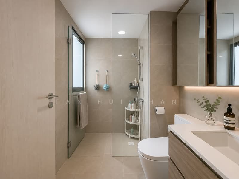 Treasure at Tampines, 11 Tampines Lane, 2 Bedrooms, 678 sqft, Condominium For Sale, by Tan Hui Shan, 500201278 - Bathroom - PropertyGuru.com.sg
