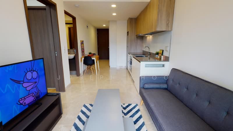 Park Place Residences, 2 Paya Lebar Road, 1 Bedroom, 484 sqft, Condominium For Rent, by Joseph Khoo, 500201347 - Living Room - PropertyGuru.com.sg