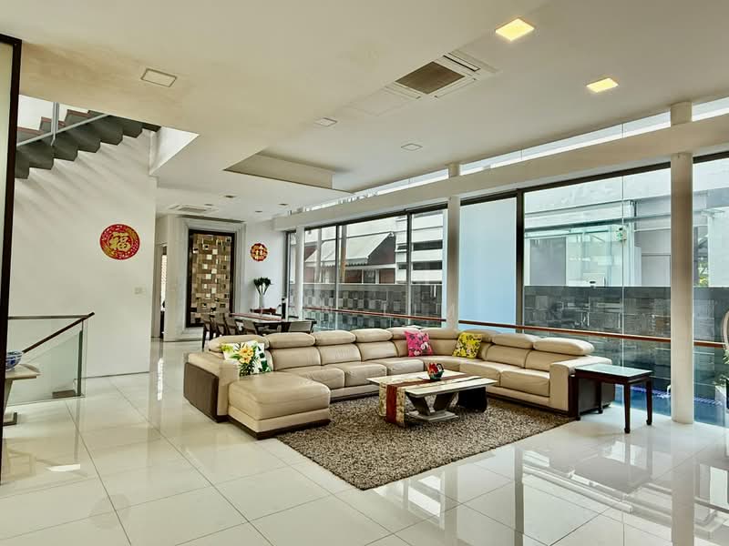 Modern Bungalow @ Braddell Hgt, Matlock Rise, Macpherson / Potong Pasir, 5 Bedrooms, 6,300 sqft, Bungalow House For Sale, by Dan Lim, 500201428 - Living Room - PropertyGuru.com.sg