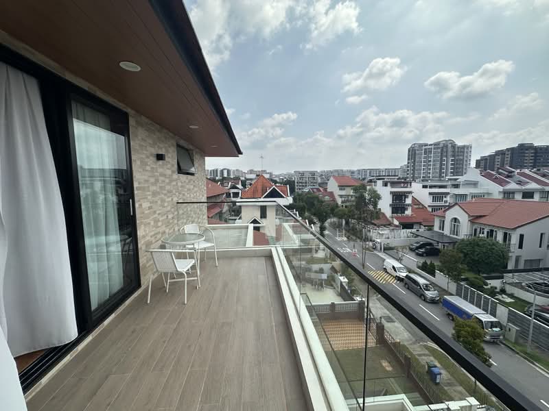Kembangan estate, Lorong Marican, Lorong Melayu, Lor Mydin, Kembagan estate, 8 Bedrooms, 7,789 sqft, Semi-Detached House For Sale, by Nicole Chia, 500201577 - Balcony - PropertyGuru.com.sg