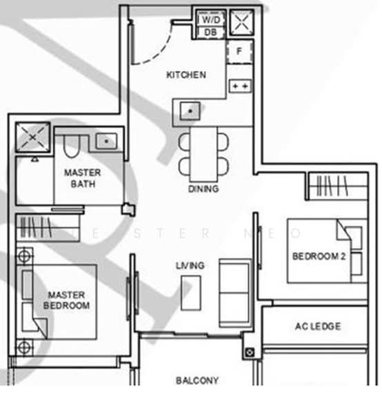 Forett at Bukit Timah, 34 Toh Tuck Road, 2 Bedrooms, 603 sqft, Condominium For Rent, by Leister Neo, 500201589 - PropertyGuru.com.sg