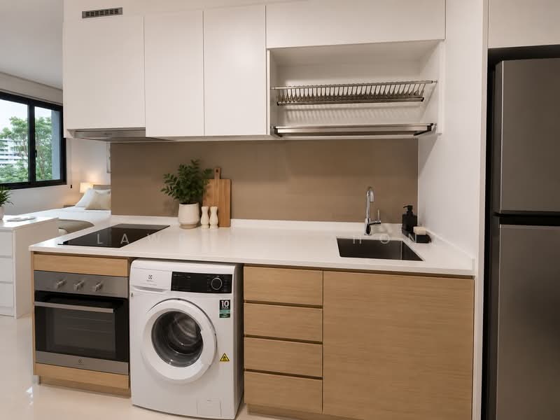 Treasure at Tampines, 11 Tampines Lane, 1 Bedroom, 463 sqft, Condominium For Sale, by Lawrence Zhong, 500201612 - Kitchen - PropertyGuru.com.sg