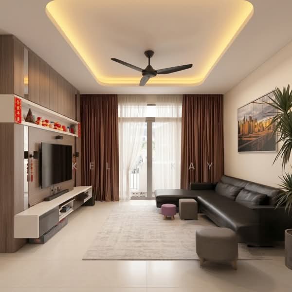 Charlton Villas, Charlton Lane, 5 Bedrooms, 2,723 sqft, Cluster House For Sale, by Kelly Kay, 500201651 - Living Room - PropertyGuru.com.sg