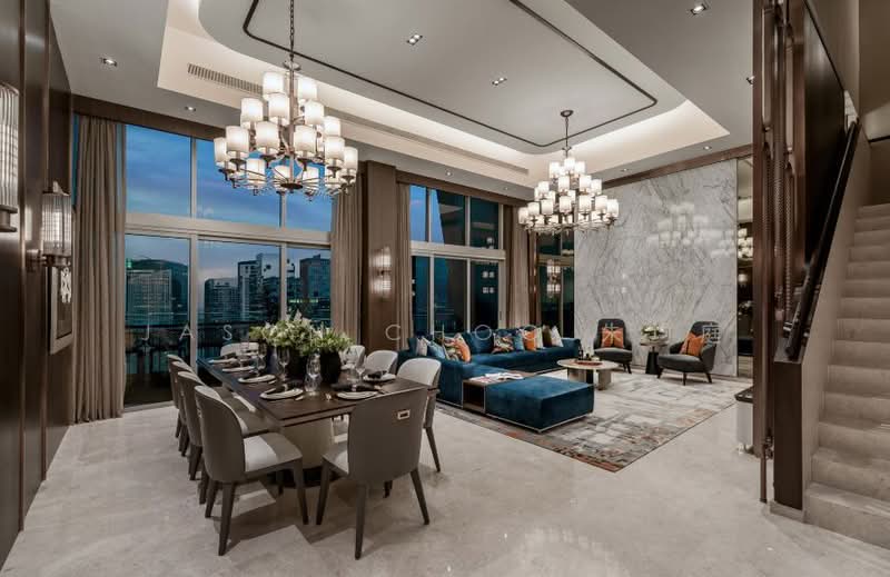 V on Shenton, 5 Shenton Way, 4 Bedrooms, 6,200 sqft, Condominium For Sale, by Jason Choo 朱均庭, 500201658 - Living Room - PropertyGuru.com.sg