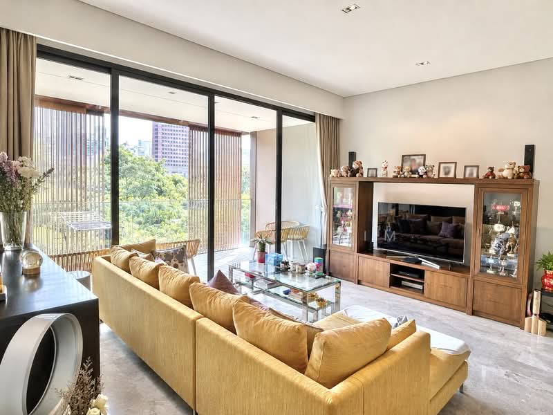 OUE Twin Peaks, 33 Leonie Hill Road, 3 Bedrooms, 1,399 sqft, Condominium For Sale, by Vanneza Lim, 500201726 - Living Room - PropertyGuru.com.sg