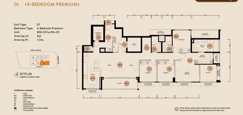 Amber House, 30 Amber Gardens, 4 Bedrooms, 1,744 sqft, Condominium For Sale, by Goh Kiang Leng, 500201783 - PropertyGuru.com.sg