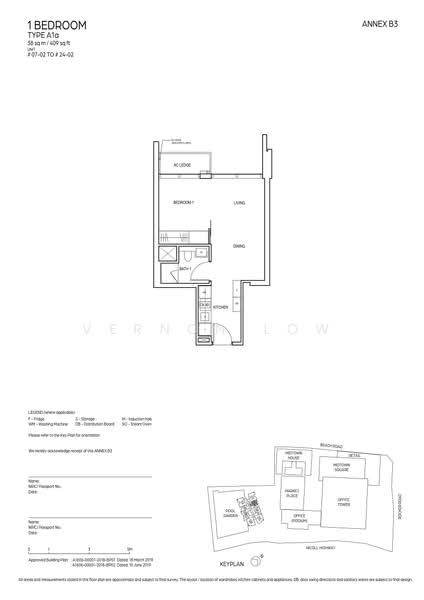 Midtown Bay, 122 Beach Road, 1 Bedroom, 409 sqft, Condominium For Sale, by Vernon Low, 500201802 - A1a - PropertyGuru.com.sg