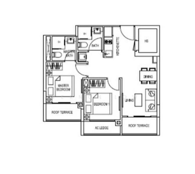 Kensington Square, 2 Jalan Lokam, 2 Bedrooms, 614 sqft, Apartment For Sale, by Vernon Low, 500201808 - PropertyGuru.com.sg