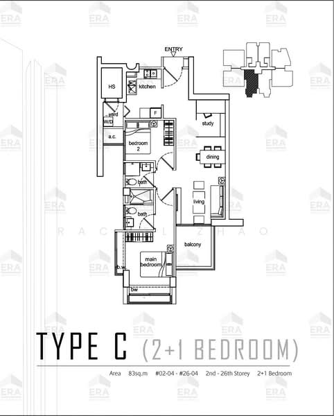 Beacon Heights, 8 Mar Thoma Road, 2 Bedrooms, 893 sqft, Condominium For Sale, by Rachel Zhao, 500201843 - PropertyGuru.com.sg