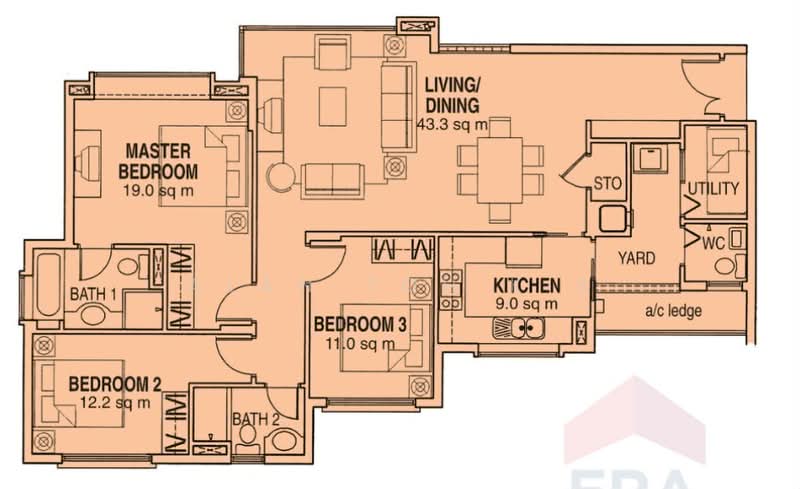 Summerhill, 54 Hume Avenue, 3 Bedrooms, 1,302 sqft, Condominium For Sale, by Alan Toh K S, 500201862 - PropertyGuru.com.sg
