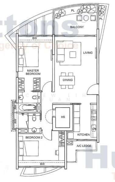 The Solitaire, 5B Balmoral Park, 2 Bedrooms, 1,238 sqft, Condominium For Sale, by Chew Lih Yuan, 500202028 - PropertyGuru.com.sg