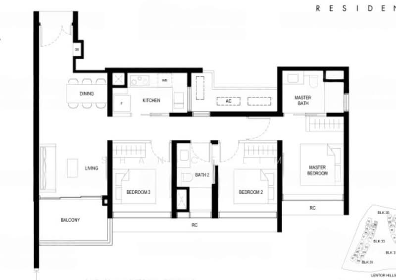 Lentor Hills Residences, 33 Lentor Hills Road, Mandai / Upper Thomson, 3 Bedrooms, 958 sqft, Apartment For Sale, by Shanice Lim, 500202033 - PropertyGuru.com.sg