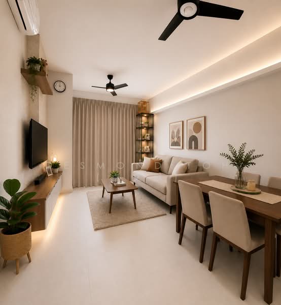 493 Admiralty Link, 493 Admiralty Link, 3 Bedrooms, 969 sqft, HDB Flat For Sale, by Desmond Toh (卓文财), 500202038 - Living Room - PropertyGuru.com.sg