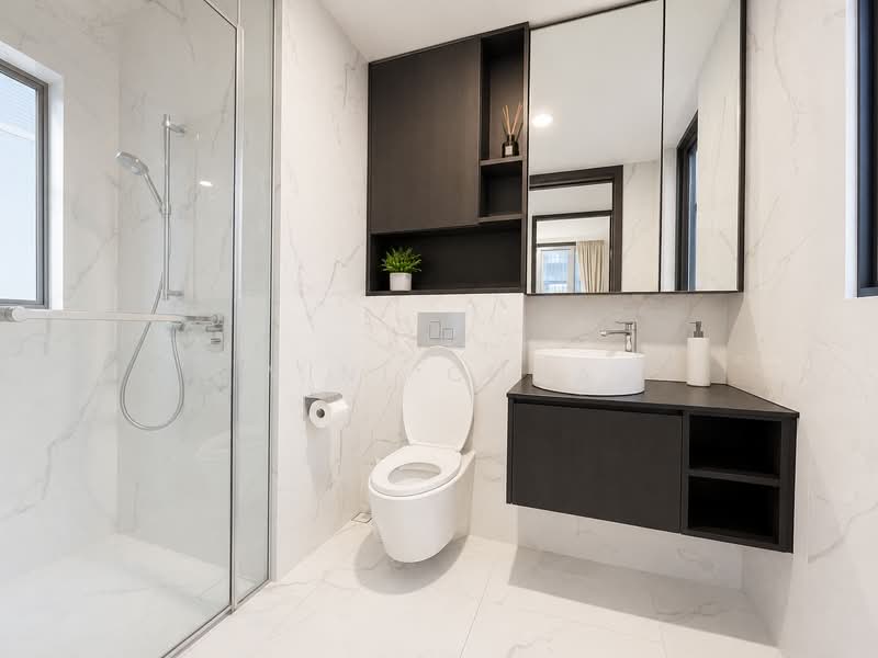 LIV @ MB, 114B Arthur Road, 2 Bedrooms, 678 sqft, Condominium For Sale, by Wini Chua, 500202091 - Bathroom - PropertyGuru.com.sg