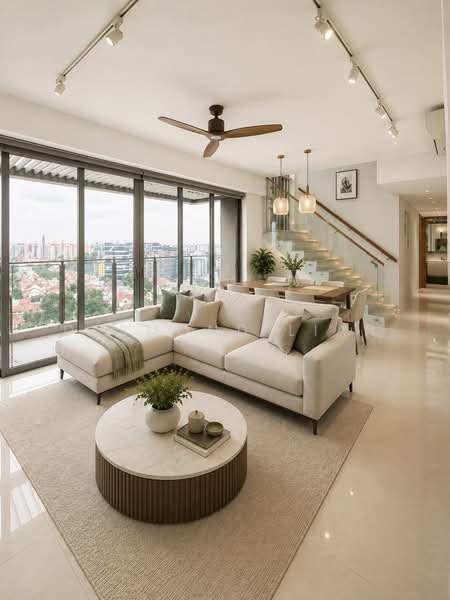 Bartley Residences, 6 Lorong How Sun, 3 Bedrooms, 1,636 sqft, Condominium For Sale, by Desmond Lian, 500202098 - Living Room ( Proposed) - PropertyGuru.com.sg