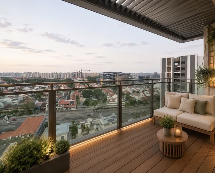 Bartley Residences, 3 Lorong How Sun, 4 Bedrooms, 1,636 sqft, Condominium For Sale, by Eve Liew, 500202140 - Balcony - PropertyGuru.com.sg