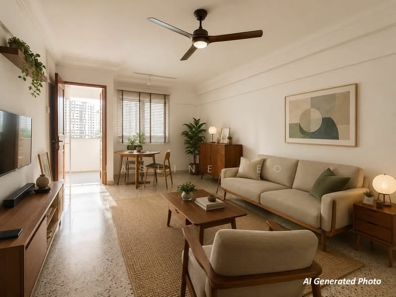 105 Bedok North Avenue 4, 105 Bedok North Avenue 4, 2 Bedrooms, 721 sqft, HDB Flat For Sale, by Jasline Teo, 500202198 - Living Room - PropertyGuru.com.sg