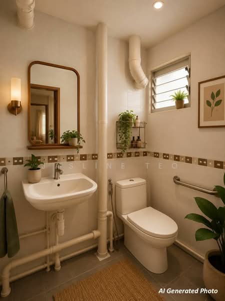 105 Bedok North Avenue 4, 105 Bedok North Avenue 4, 2 Bedrooms, 721 sqft, HDB Flat For Sale, by Jasline Teo, 500202198 - Bathroom - PropertyGuru.com.sg