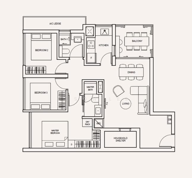 Prestigious 999 years Move In Ready 3BR Only $2m, Kovan, 3 Bedrooms, 1,012 sqft, Apartment For Sale, by Elson Lee, 500202217 - PropertyGuru.com.sg