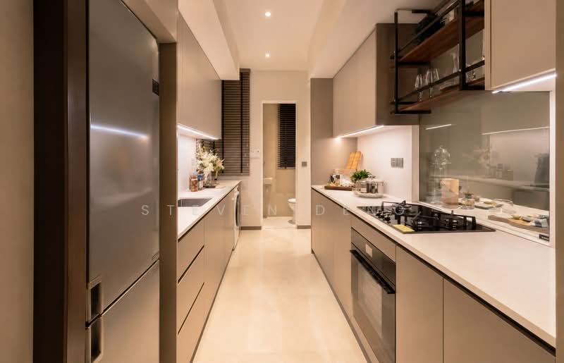 The Sen, De Souza Avenue, 3 Bedrooms, 872 sqft, Condominium For Sale, by Steven Deng, 500202251 - Kitchen - PropertyGuru.com.sg