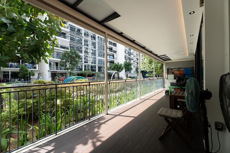 Riverparc Residence, 102 Punggol Drive, 3 Bedrooms, 1,356 sqft, Executive Condominium For Sale, by Faritz Hameed, 500202318 - Balcony - PropertyGuru.com.sg