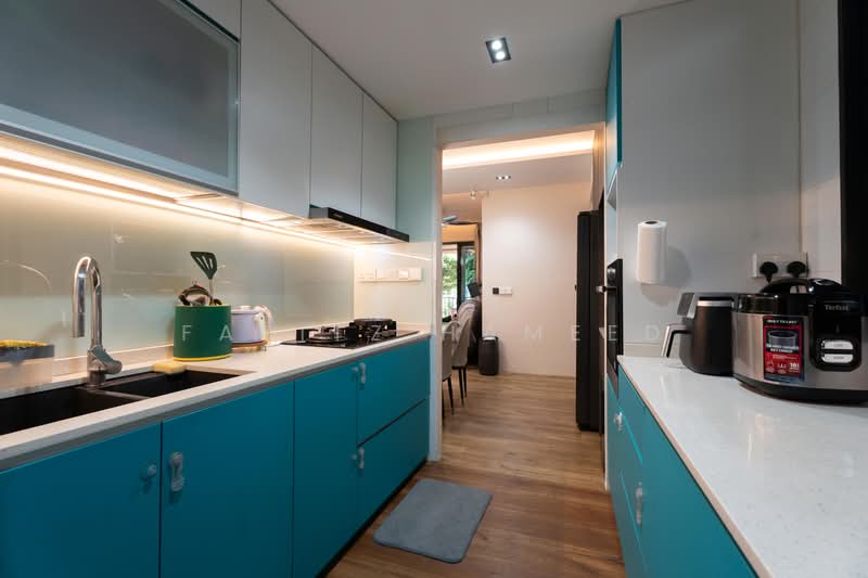 Riverparc Residence, 102 Punggol Drive, 3 Bedrooms, 1,356 sqft, Executive Condominium For Sale, by Faritz Hameed, 500202318 - Kitchen - PropertyGuru.com.sg