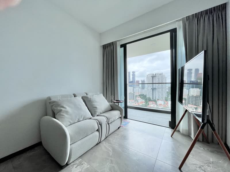 One Pearl Bank, 1 Pearl Bank, 2 Bedrooms, 700 sqft, Condominium For Sale, by Richard Teo, 500202345 - Living Room - PropertyGuru.com.sg