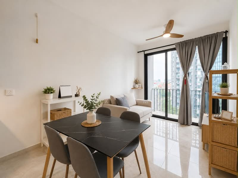 The Garden Residences, 1 Serangoon North View, 1 Bedroom, 452 sqft, Condominium For Rent, by Jax Lim, 500202380 - Living Room - PropertyGuru.com.sg