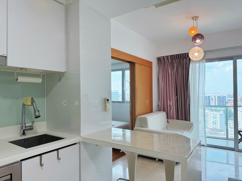 Eight Riversuites, 6 Whampoa East, 1 Bedroom, 441 sqft, Condominium For Rent, by Caitlin Tan, 500202391 - Kitchen - PropertyGuru.com.sg