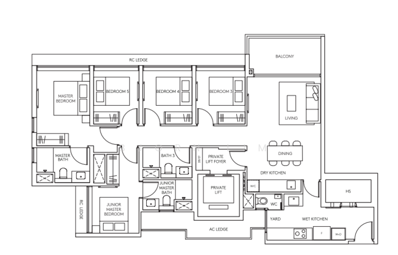 AMO Residence, 21 Ang Mo Kio Rise, 5 Bedrooms, 1,475 sqft, Condominium For Sale, by Bjorn Lim, 500202563 - PropertyGuru.com.sg