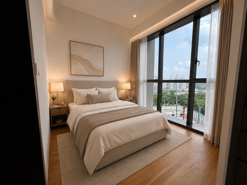 AMO Residence, 21 Ang Mo Kio Rise, 5 Bedrooms, 1,475 sqft, Condominium For Sale, by Bjorn Lim, 500202563 - Junior Master Bedroom - PropertyGuru.com.sg