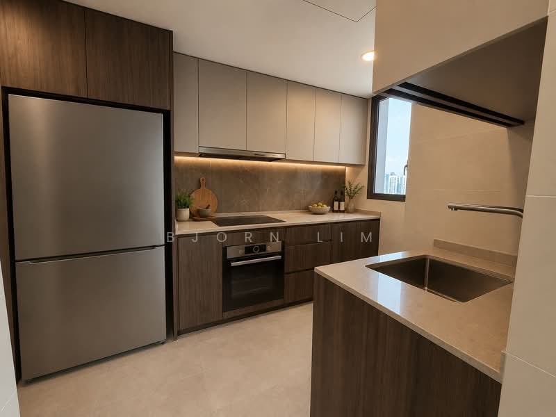 AMO Residence, 21 Ang Mo Kio Rise, 5 Bedrooms, 1,475 sqft, Condominium For Sale, by Bjorn Lim, 500202563 - Wet Kitchen - PropertyGuru.com.sg