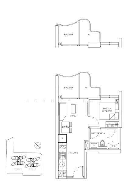 Queens Peak, 1 Dundee Road, 1 Bedroom, 431 sqft, Condominium For Sale, by Johnny Tan, 500202581 - PropertyGuru.com.sg