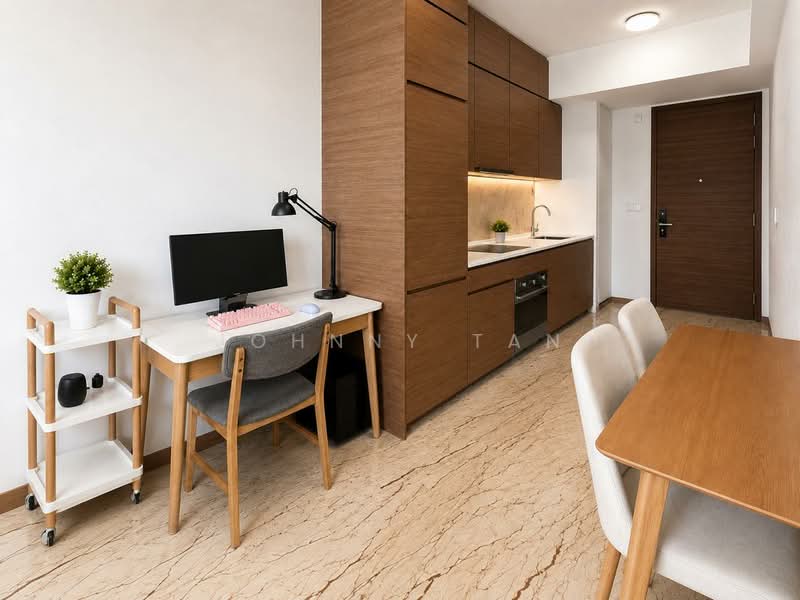 Queens Peak, 1 Dundee Road, 1 Bedroom, 431 sqft, Condominium For Sale, by Johnny Tan, 500202581 - Kitchen - PropertyGuru.com.sg