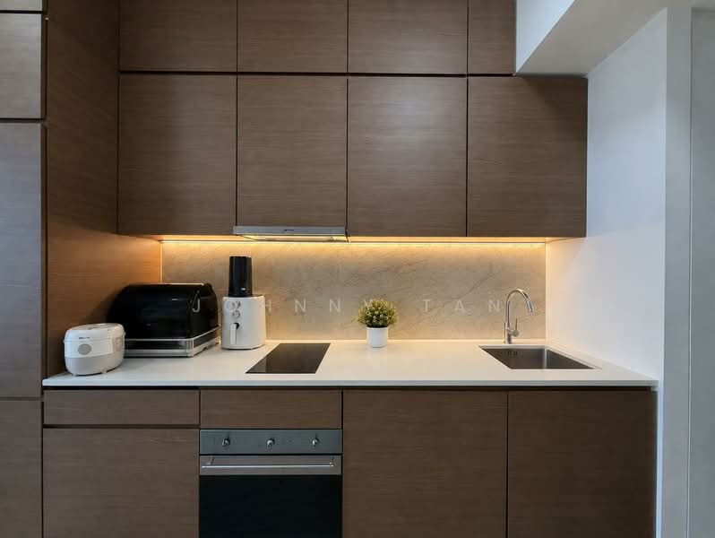 Queens Peak, 1 Dundee Road, 1 Bedroom, 431 sqft, Condominium For Sale, by Johnny Tan, 500202581 - Kitchen - PropertyGuru.com.sg