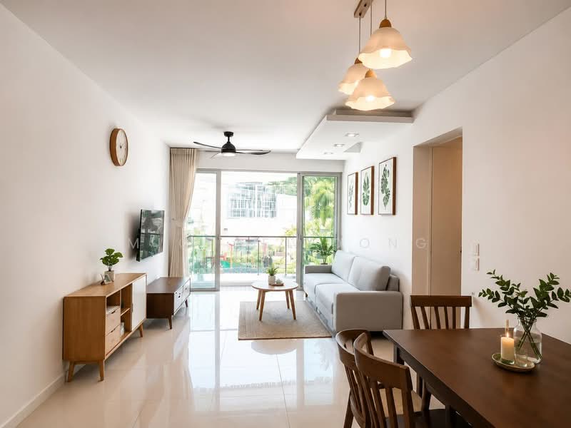 The Quartz, 61 Compassvale Bow, 3 Bedrooms, 1,130 sqft, Condominium For Sale, by Michael Dong, 500202638 - Living Room - PropertyGuru.com.sg